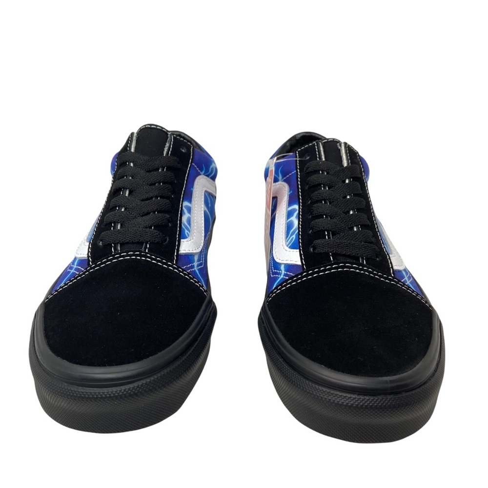Vans Old Skool Skate Shoe Black Lightning Sneakers Blue - Picture 5 of 16